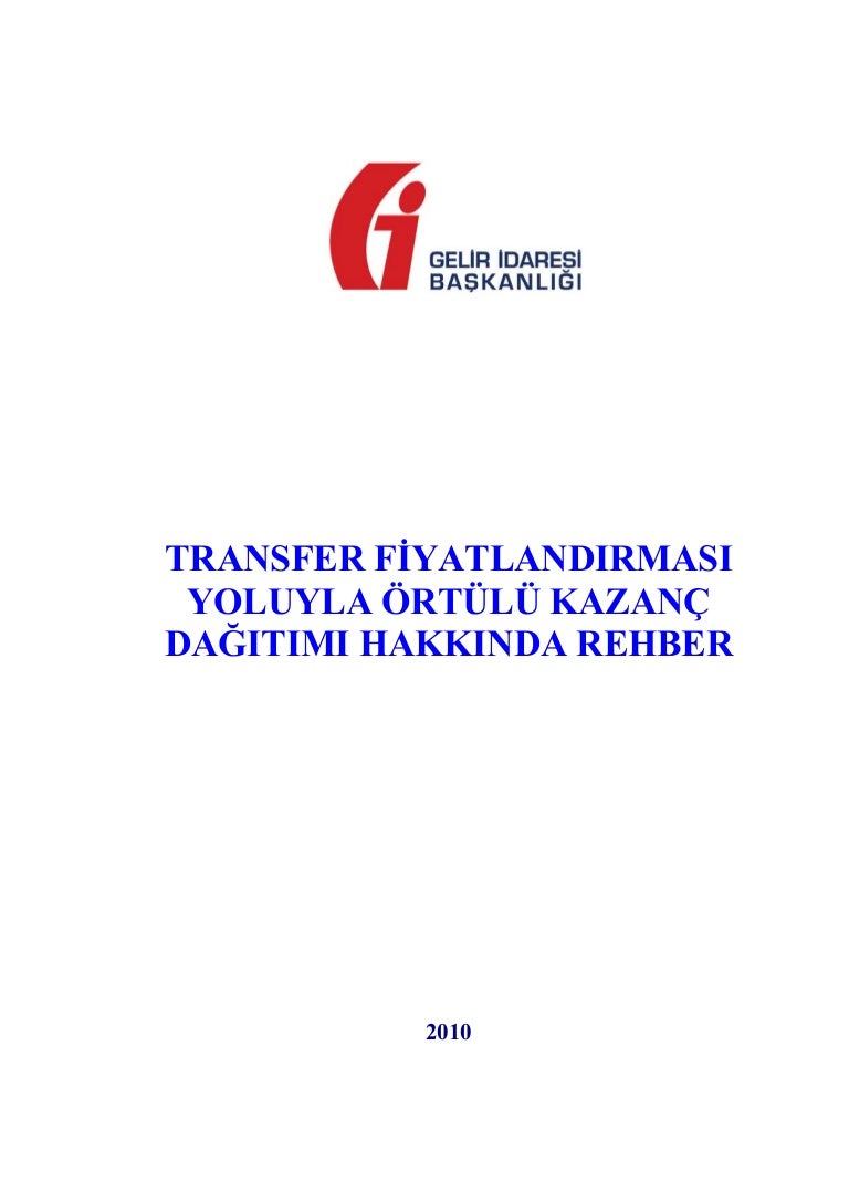 Transfer fiyatlandırması Transfer fiyatlandırması